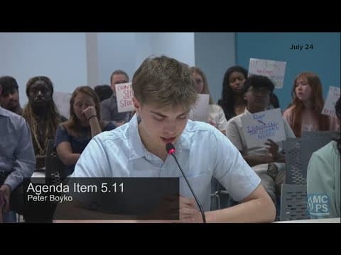 Montgomery County students protest new grading policy