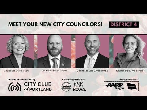 Meet your new Portland city councilors for District 4 (presented by City Club of Portland)