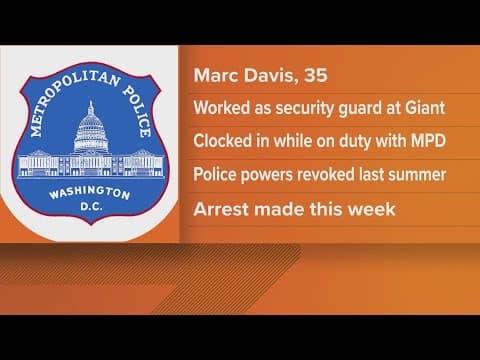 DC Police officer arrested for fraud