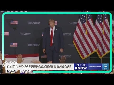 Appeals court upholds gag order on Trump in Washington case but narrows restrictions on his free spe