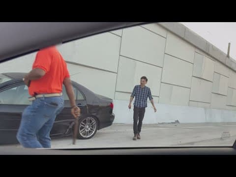 Victim shares details about multi-car crash, fight and stabbing on I-635