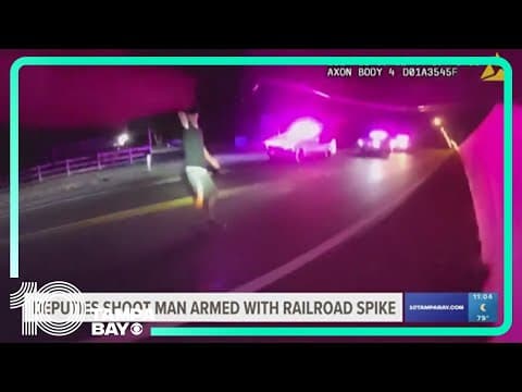 Sheriff's office: Deputies shoot man armed with railroad spike
