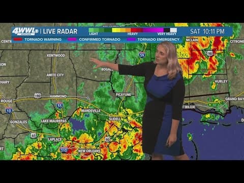 New Orleans 10pm Weather: Flash Flood Warning in effect due to severe storms