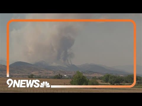 Fire crews still working on wildfire burning west of Loveland