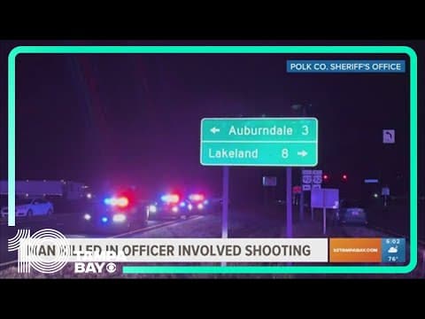 Sheriff: Man armed with knife who stole car and threatened law enforcement killed in Auburndale