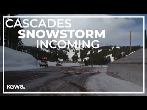 Winter snowstorm to hit the Cascades Monday night