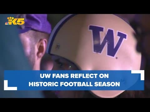 'The greatest Husky season in my lifetime': UW fans reflect on historic football season