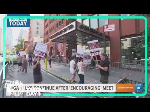 Writers strike in Hollywood continues after 'encouraging' talks