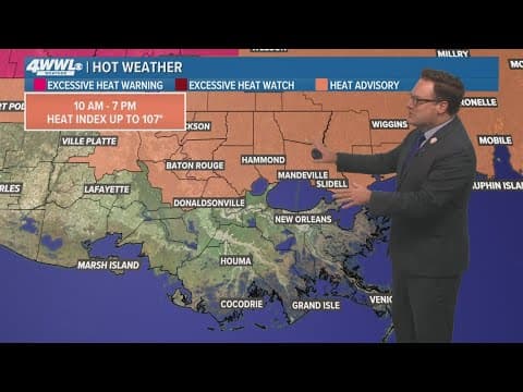 New Orleans Weather: Intense heat and humidity through the 4th of July weekend