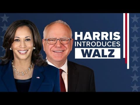 LIVE: Kamala Harris introduces Tim Walz as running mate at Philadelphia rally