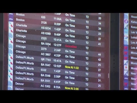 Winter storm causes holiday travel chaos across the country