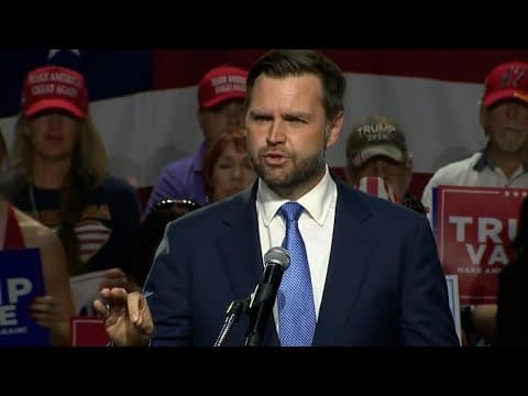 Vice Presidential candidate JD Vance speaks at campaign event in Reno, Nevada