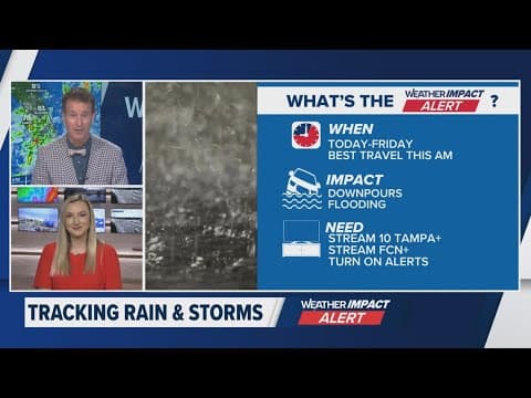Tampa, Jacksonville tracking heavy rain and potential tropical development