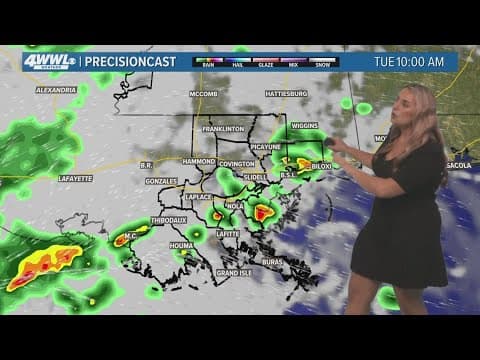 New Orleans Weather: Scattered rain and storms Monday and Tuesday