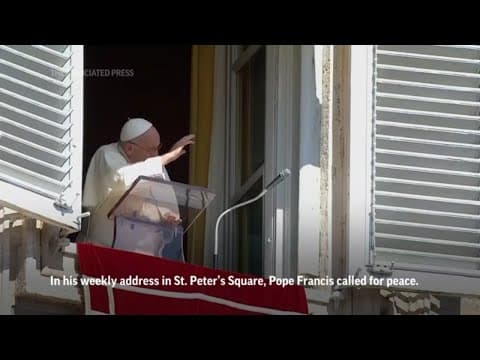 Pope Francis and world leaders react to conflict between Israel and Hamas