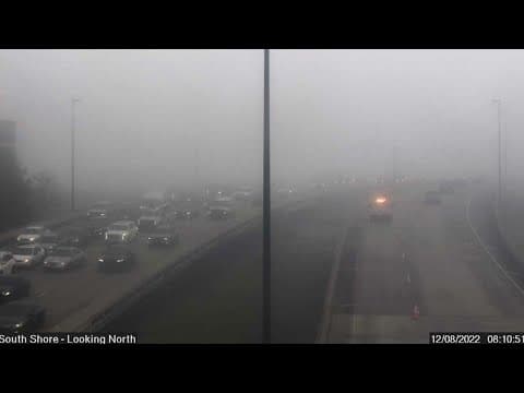 First responders advice on driving in the fog - Just slow down