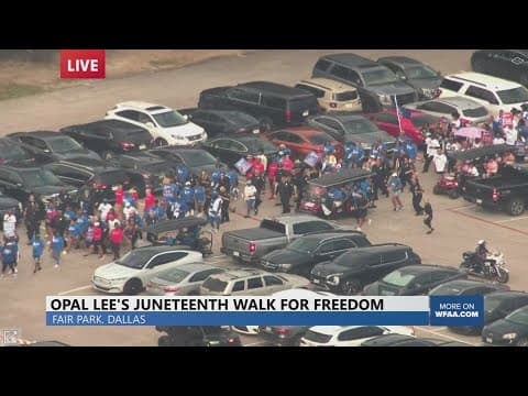 VIDEO: Opal Lee's Juneteenth 'Walk for Freedom' in Dallas