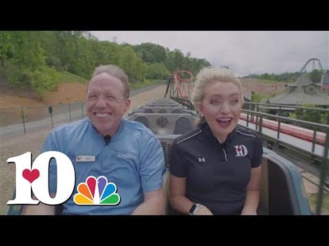 Riding Dollywood's new roller coaster, Big Bear Mountain