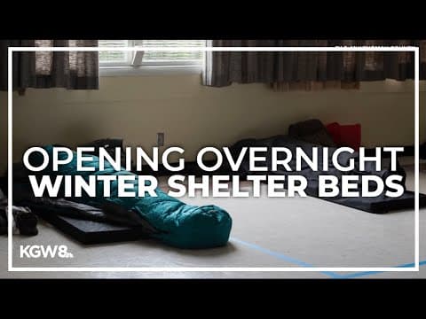 Portland and county to open 200 new winter shelter beds