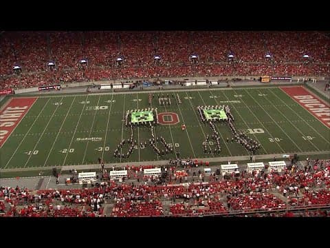 Ohio State Marching Band performs 'A Minecraft Halftime Show'