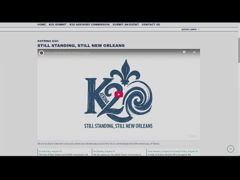New Orleans launches website to mark 20 years since Hurricane Katrina