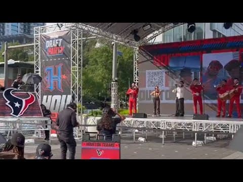 Live video from the Texans draft party in downtown Houston