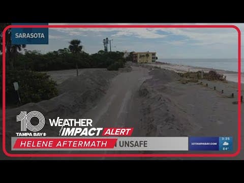 Beach conditions in Sarasota County remain unsafe