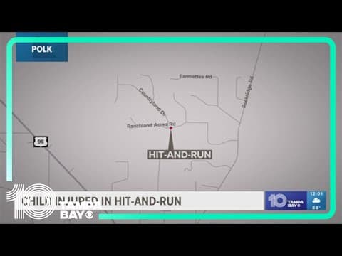 Child hurt following hit-and-run in Polk County, deputies say