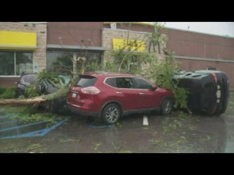 Tornado damage in Slidell