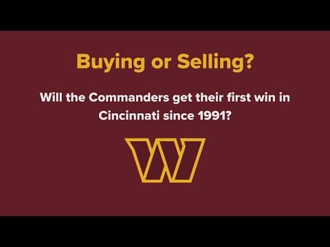 Buying or Selling? : WUSA9 takes guesses on Commanders versus Bengals