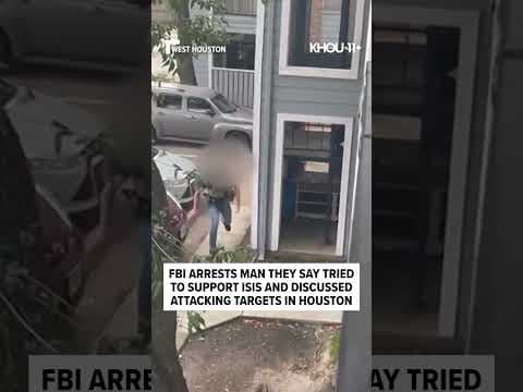 Video captured arrest of man accused of trying to help ISIS and planning attacks in Houston #shorts