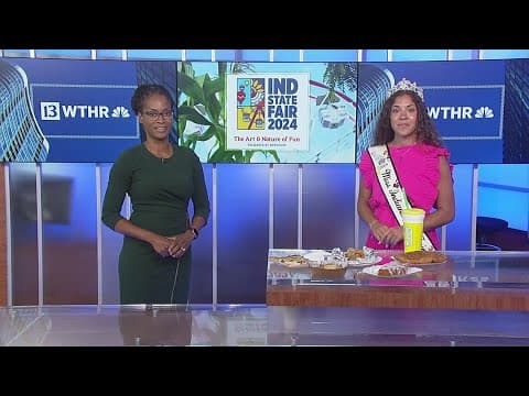 Tasting fair foods with Miss Indiana State Fair 2024