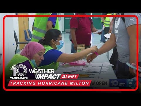 Shelters open across Tampa Bay area ahead of Hurricane Milton