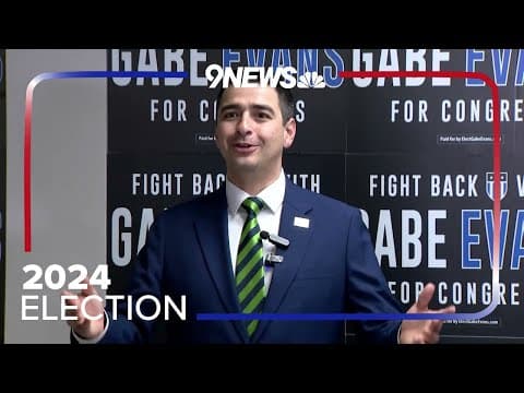 Gabe Evans speaks after Yadira Caraveo concedes in Colorado’s CD8 race