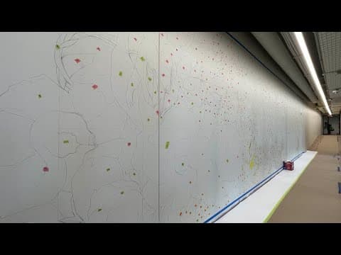 Mural inside new Damien Center facility created by volunteers