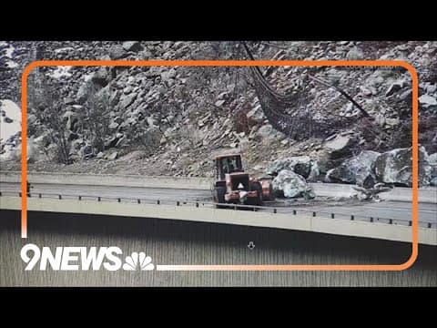 Rockslide impacts travel through Glenwood Canyon