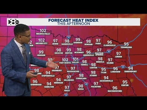 DFW Weather: Rain moves out of North Texas, higher feels-like temperatures expected
