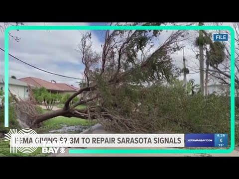 FEMA approves over $2.3 million in funding for Sarasota traffic signals damaged by Hurricane Ian