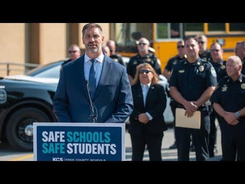 Live | Knox County Schools, law enforcement talk about safety ahead of first day