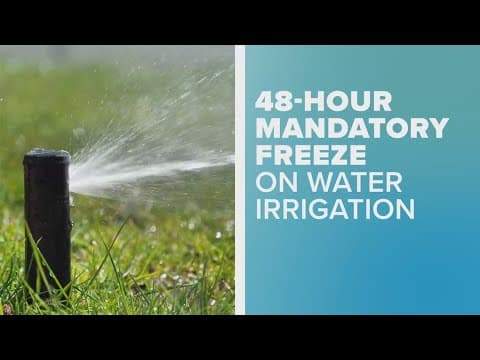 North Texas towns hit critical low point in water supply, 48-hour ban on irrigation in effect