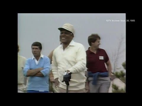 10TV Archive: Willie Mays tees off at Muirfield Village Golf Club in 1985