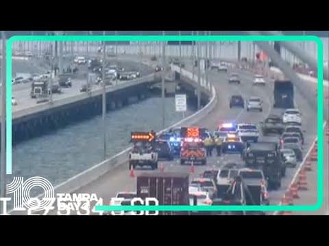 TRAFFIC CAM: 3 cars involved in Howard Frankland Bridge crash