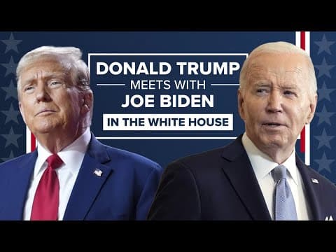WATCH LIVE: Donald Trump to meet with Joe Biden in the White House