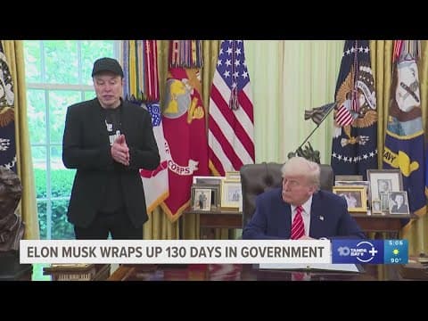 Trump holds Oval Office goodbye for billionaire Elon Musk