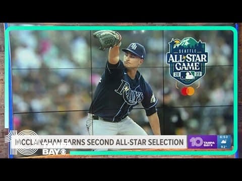 Rays' McClanahan earns 2nd All-Star selection