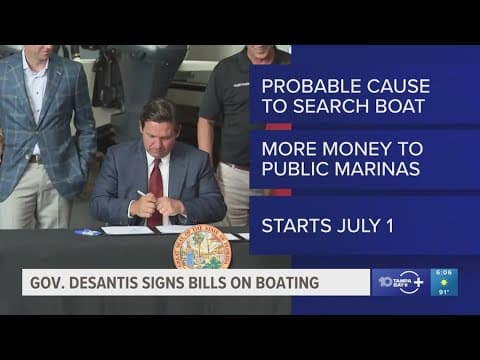 Florida Gov. DeSantis signs 'Boater Freedom Act.' Here's what the legislation will change