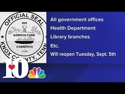 Knox County offices closed for Labor Day