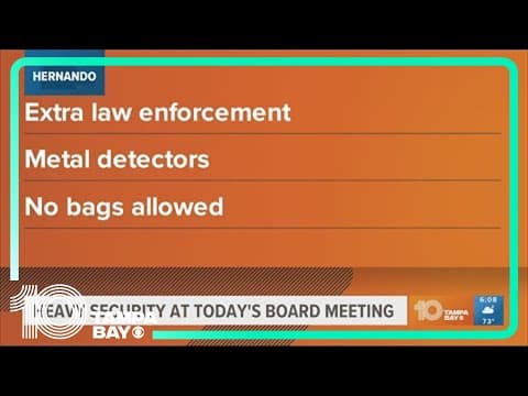 Hernando County School Board ramping up security to discuss teacher who showed Disney film with gay