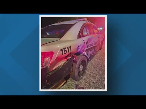 Officer hit by car while investigating separate crash in Prince George's County