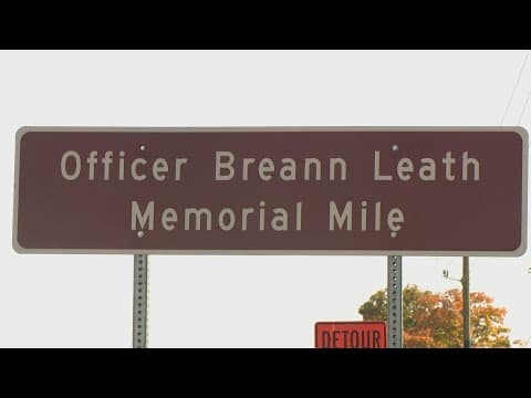 Fallen IMPD officer Breann Leath remembered with memorial mile